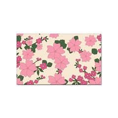 Floral Vintage Flowers Sticker Rectangular (100 Pack) by Dutashop