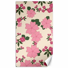 Floral Vintage Flowers Canvas 40  X 72 