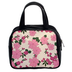 Floral Vintage Flowers Classic Handbag (two Sides)