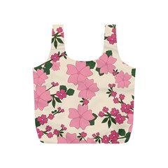 Floral Vintage Flowers Full Print Recycle Bag (s)