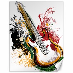 Electric Guitar Grunge Canvas 12  X 16  by Salman4z