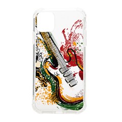 Electric Guitar Grunge Iphone 11 Tpu Uv Print Case by Salman4z
