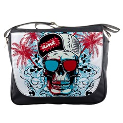 That Cool Graffiti Skull Messenger Bag