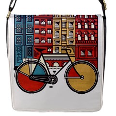 Amsterdam Graphic Design Poster Illustration Flap Closure Messenger Bag (s) by Salman4z