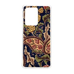 Leaves Flowers Background Texture Paisley Samsung Galaxy S20 Ultra 6 9 Inch Tpu Uv Case by Salman4z
