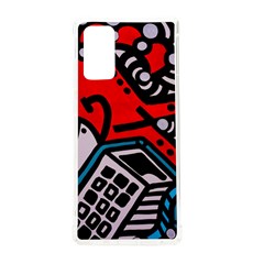 Multicolored Doodle Art Street Art Samsung Galaxy Note 20 Tpu Uv Case by Salman4z