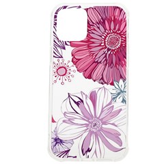 Red And Pink Flowers Vector Art Asters Patterns Backgrounds Iphone 12 Pro Max Tpu Uv Print Case by Salman4z