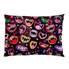 Funny Monster Mouths Pillow Case (two Sides)