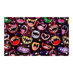 Funny Monster Mouths Banner And Sign 5  X 3  by Salman4z