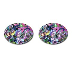 Rick And Morty Time Travel Ultra Cufflinks (Oval)