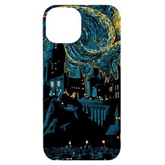 Hogwarts Castle Van Gogh Iphone 14 Black Uv Print Case