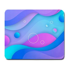 Colorful Blue Purple Wave Large Mousepad by Salman4z