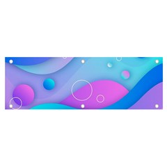 Colorful Blue Purple Wave Banner And Sign 6  X 2  by Salman4z