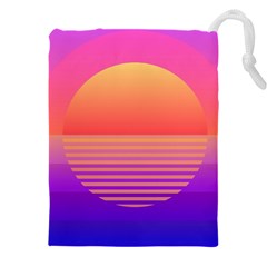 Sunset Summer Time Drawstring Pouch (4xl) by Salman4z