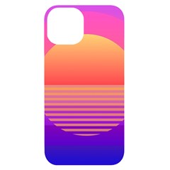 Sunset Summer Time Iphone 14 Black Uv Print Case by Salman4z