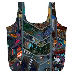 Fictional Character Cartoons Full Print Recycle Bag (xxxl) by Salman4z