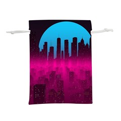 Futuristic Cityscape Lightweight Drawstring Pouch (s) by Salman4z