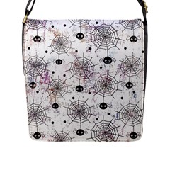 Creepy Spider Flap Closure Messenger Bag (l) by Salman4z