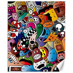 Cartoon Explosion Cartoon Characters Funny Canvas 16  X 20  by Salman4z