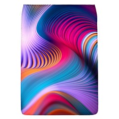 Colorful 3d Waves Creative Wave Waves Wavy Background Texture Removable Flap Cover (l) by Salman4z