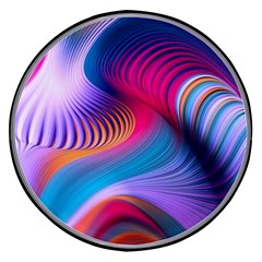 Colorful 3d Waves Creative Wave Waves Wavy Background Texture Wireless Fast Charger(black) by Salman4z