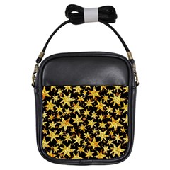 Shiny Glitter Stars Girls Sling Bag by Salman4z