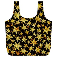 Shiny Glitter Stars Full Print Recycle Bag (xxl) by Salman4z