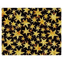 Shiny Glitter Stars Premium Plush Fleece Blanket (medium)