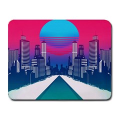 Retro Cityscape Artist Artwork Digital Art Small Mousepad