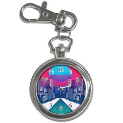 Retro Cityscape Artist Artwork Digital Art Key Chain Watches