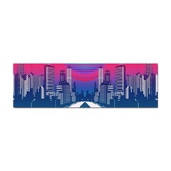 Retro Cityscape Artist Artwork Digital Art Sticker Bumper (10 pack)