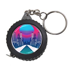 Retro Cityscape Artist Artwork Digital Art Measuring Tape