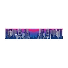 Retro Cityscape Artist Artwork Digital Art Premium Plush Fleece Scarf (Mini)