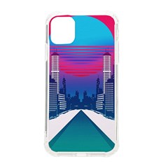 Retro Cityscape Artist Artwork Digital Art Iphone 11 Tpu Uv Print Case by Salman4z