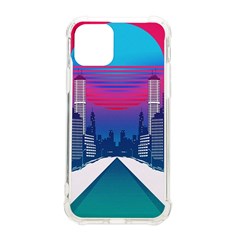 Retro Cityscape Artist Artwork Digital Art iPhone 11 Pro 5.8 Inch TPU UV Print Case