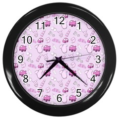 Baby Toys Wall Clock (black) by SychEva