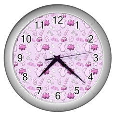 Baby Toys Wall Clock (silver) by SychEva