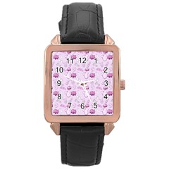 Baby Toys Rose Gold Leather Watch  by SychEva