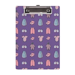 Baby Clothes A5 Acrylic Clipboard by SychEva