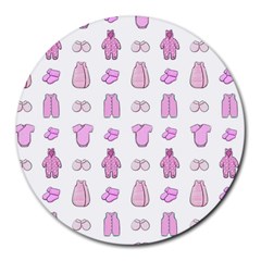 Kid’s Clothes Round Mousepad by SychEva