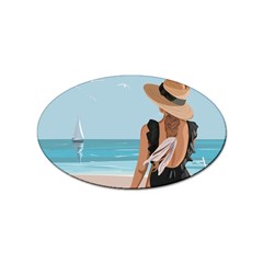 Rest By The Sea Sticker Oval (100 Pack) by SychEva