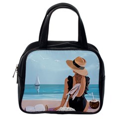 Rest By The Sea Classic Handbag (one Side) by SychEva