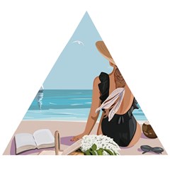 Rest By The Sea Wooden Puzzle Triangle by SychEva