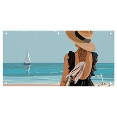 Rest By The Sea Banner And Sign 4  X 2  by SychEva