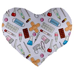 Medicine Large 19  Premium Heart Shape Cushions