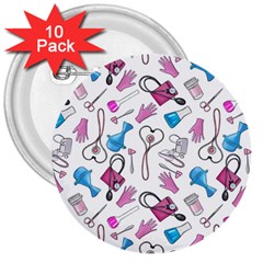 Medicine 3  Buttons (10 Pack)  by SychEva