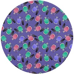 Nail Polish Uv Print Round Tile Coaster by SychEva