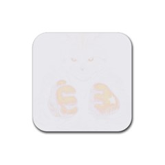 Boxing Cat Rubber Coaster (square) by JayEdden