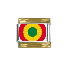National Cockade Of Bolivia Gold Trim Italian Charm (9mm) by abbeyz71