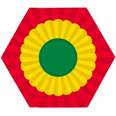 National Cockade Of Bolivia Wooden Puzzle Hexagon